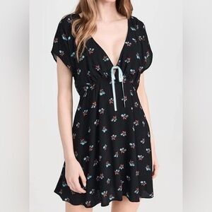NEW! Free People Everyone’s Favorite Mini Dress Black Small